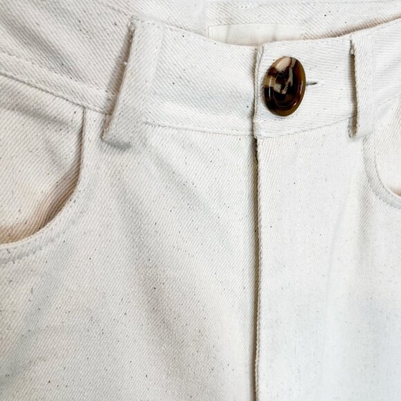 NWT Laude The Label High Rise wide leg Pant Bone Size 0 Madewell Tribe Alive - Picture 6 of 12